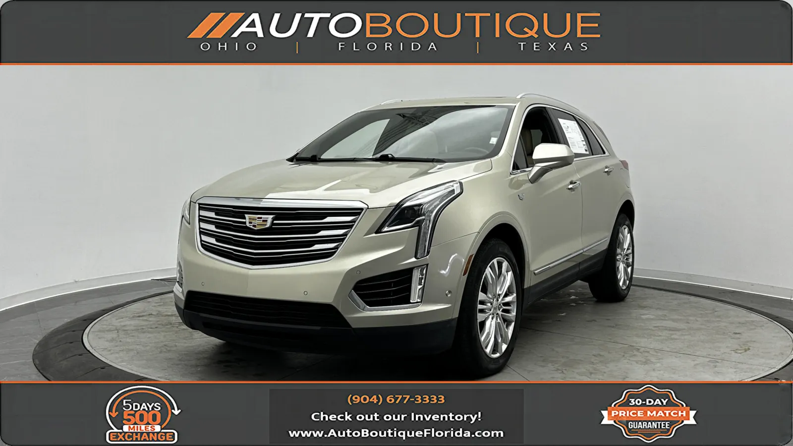 Silver 2017 Cadillac XT5 Premium Luxury AWD for sale in Jacksonville, FL