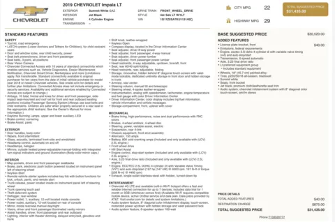 Photos of 2019 Chevrolet Impala LT for sale in Jacksonville, FL at Auto Boutique Florida