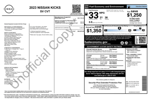 Photos of 2023 Nissan Kicks SV for sale in Jacksonville, FL at Auto Boutique Florida