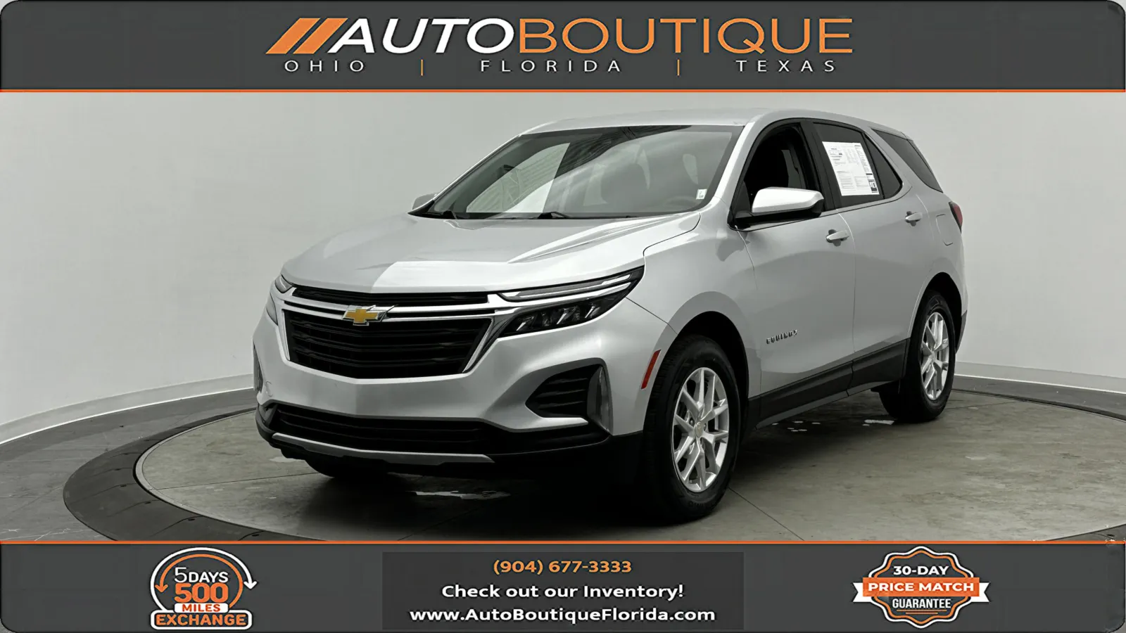 Silver 2022 Chevrolet Equinox LT for sale in Jacksonville, FL
