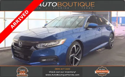 Blue 2019 Honda Accord Sedan Sport 2.0T for sale in Jacksonville, FL