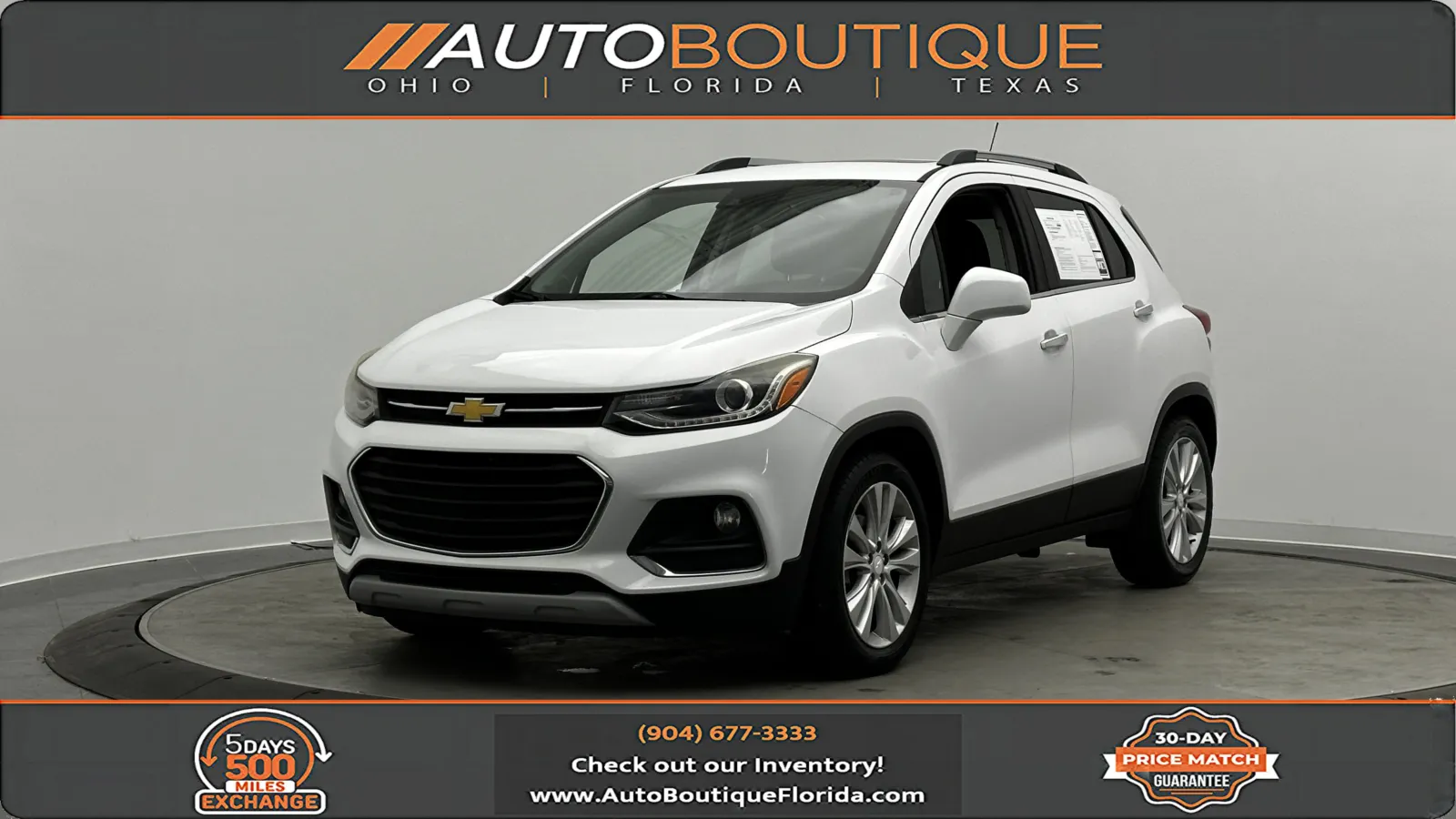 White 2018 Chevrolet Trax Premier for sale in Jacksonville, FL