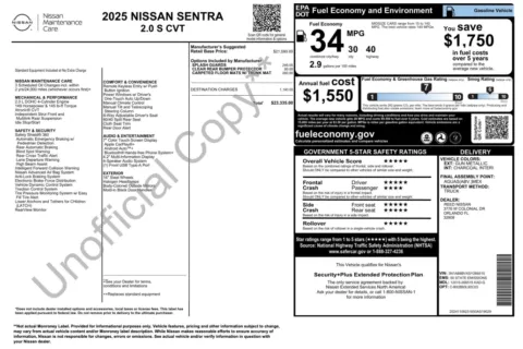Photos of 2025 Nissan Sentra S for sale in Jacksonville, FL at Auto Boutique Florida