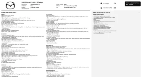 Photos of 2025 Mazda CX-5 2.5 S Select Package for sale in Jacksonville, FL at Auto Boutique Florida