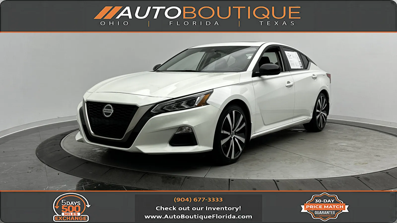 White 2020 Nissan Altima 2.5 SR for sale in Jacksonville, FL