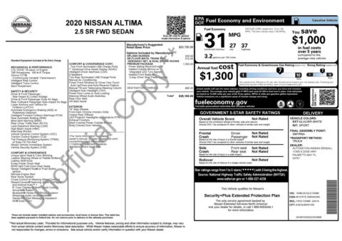 Photos of 2020 Nissan Altima 2.5 SR for sale in Jacksonville, FL at Auto Boutique Florida