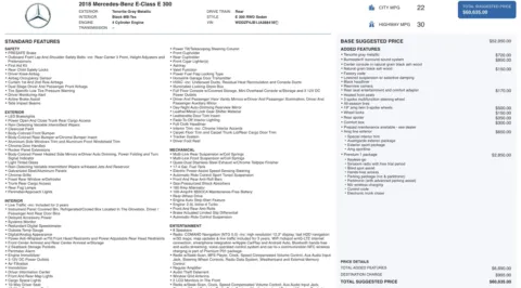 Photos of 2018 Mercedes-Benz E-Class E 300 for sale in Jacksonville, FL at Auto Boutique Florida