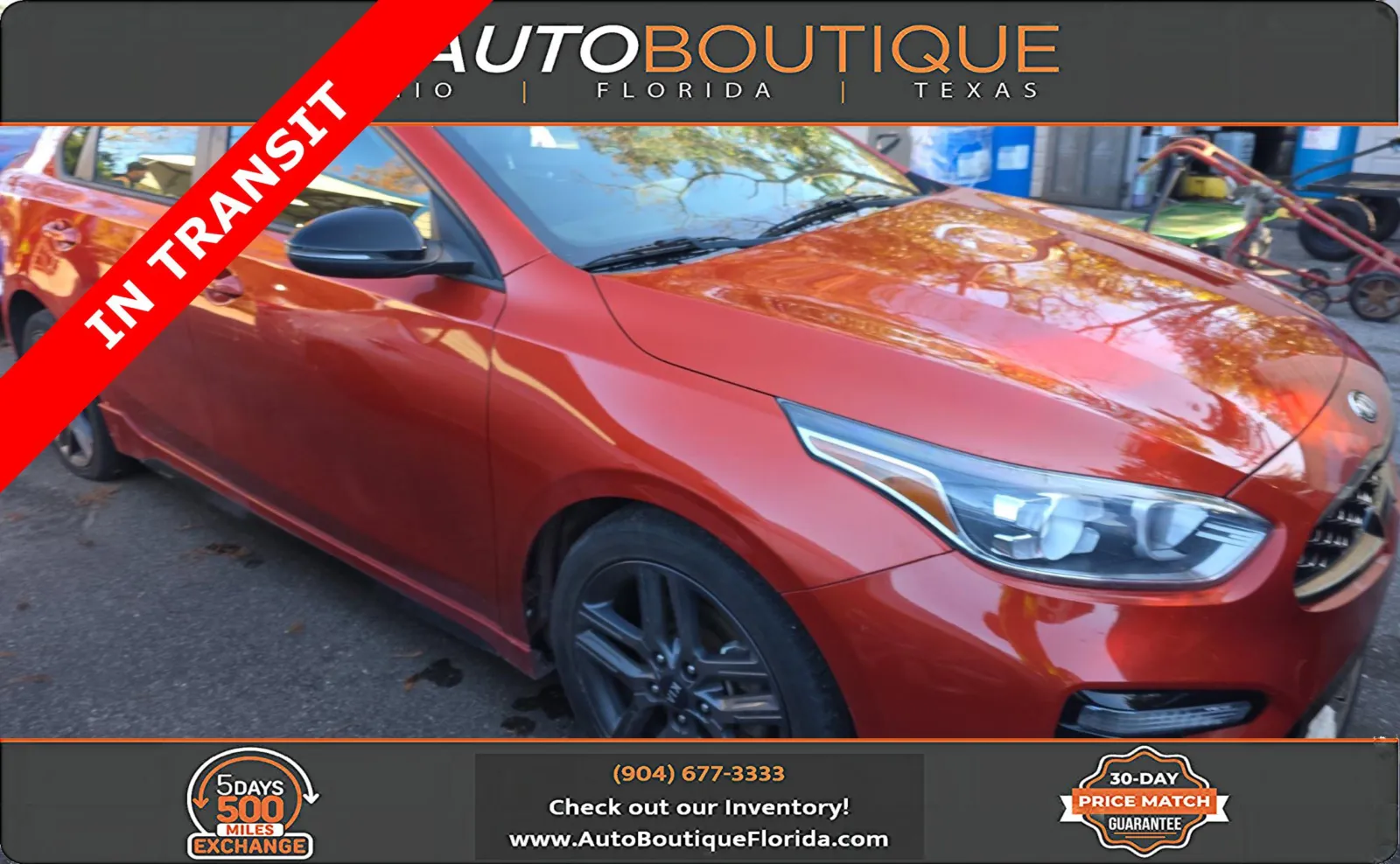 Orange 2021 Kia Forte GT-Line for sale in Jacksonville, FL