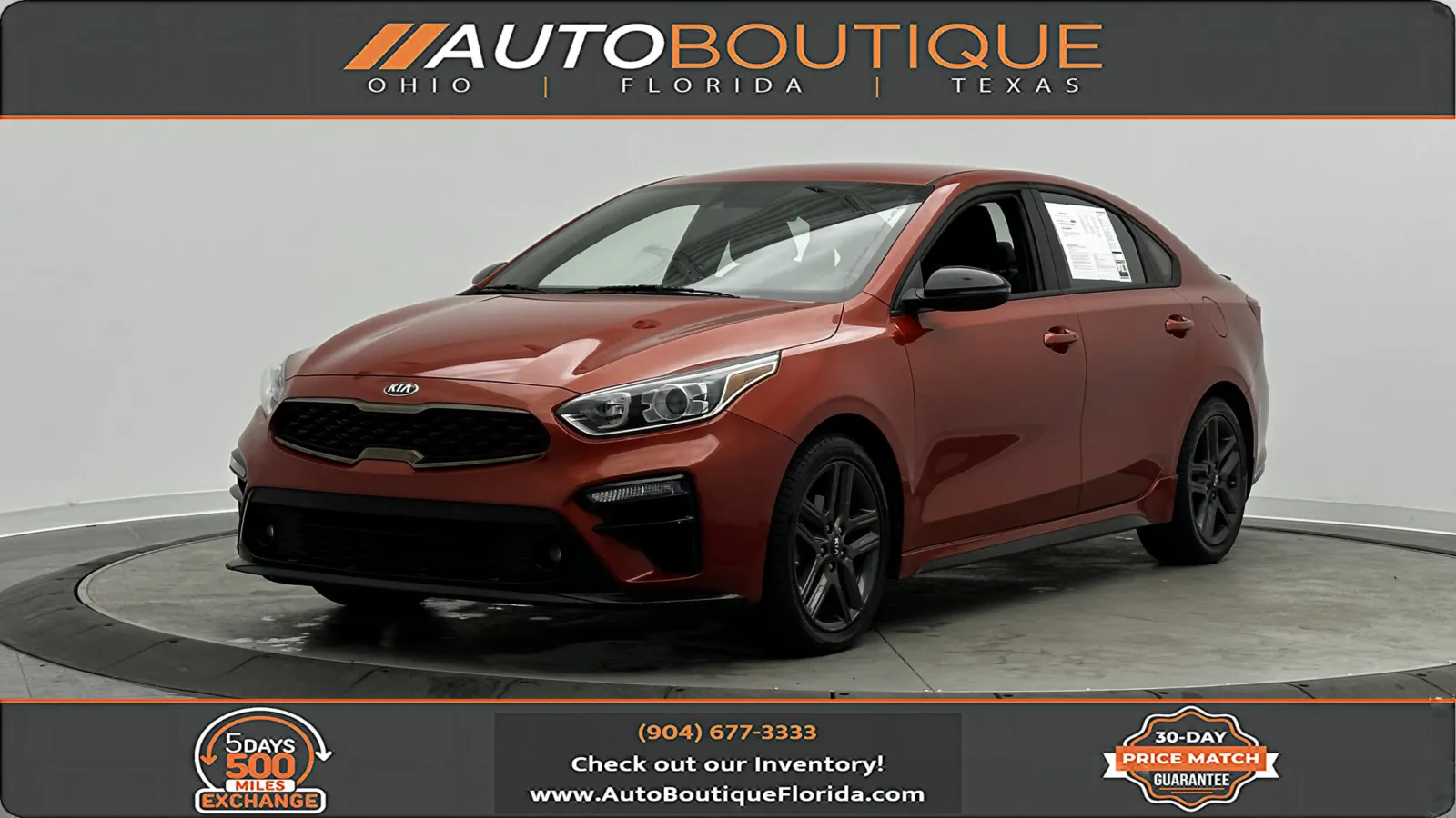 Orange 2021 Kia Forte GT-Line for sale in Jacksonville, FL