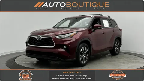 Red 2020 Toyota Highlander XLE for sale in Jacksonville, FL