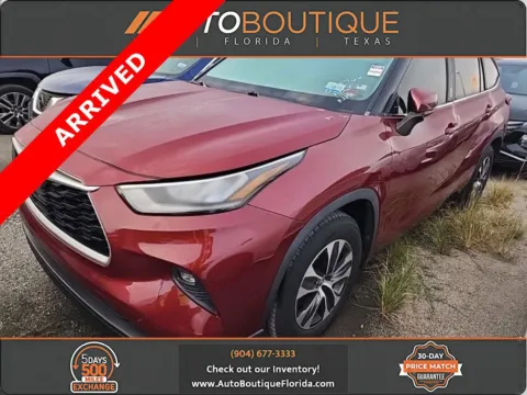 Red 2020 Toyota Highlander XLE for sale in Jacksonville, FL