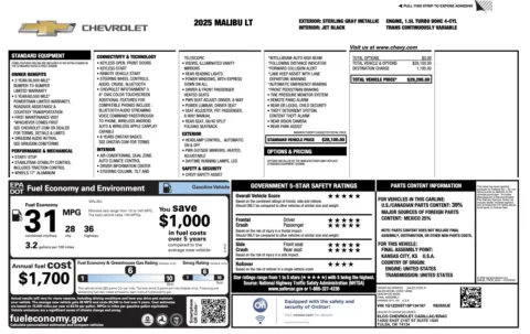 More photos of 2025 Chevrolet Malibu LT at Auto Boutique Florida, FL