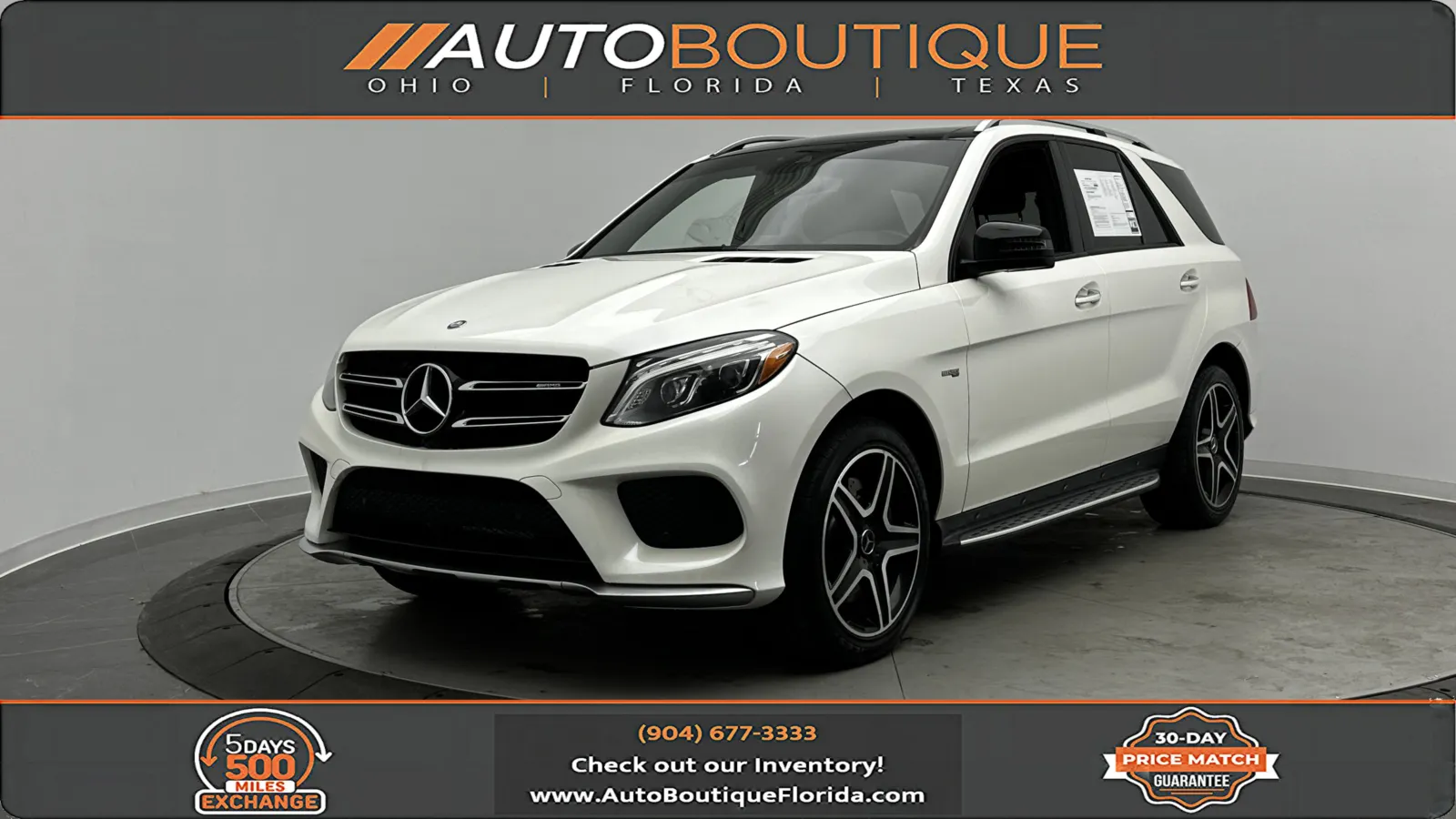 White 2017 Mercedes-Benz GLE AMG GLE 43 for sale in Jacksonville, FL