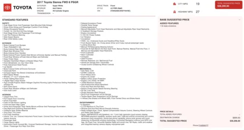 More photos of 2017 Toyota Sienna LE at Auto Boutique Florida, FL