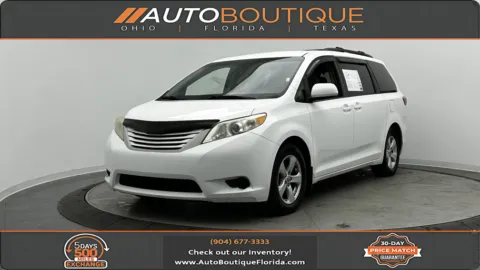 Black 2017 Toyota Sienna LE for sale in Jacksonville, FL