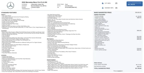 Photos of 2020 Mercedes-Benz CLA 250 for sale in Jacksonville, FL at Auto Boutique Florida