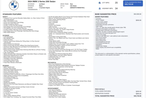 Photos of 2024 BMW 3 Series 330i for sale in Jacksonville, FL at Auto Boutique Florida