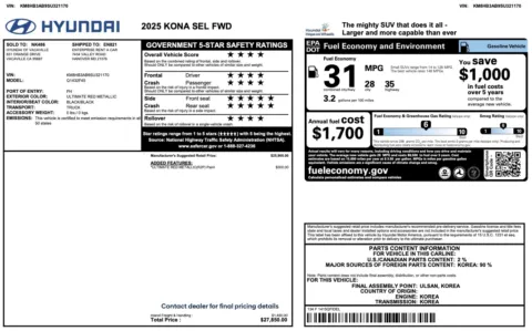 More photos of 2025 Hyundai Kona SEL at Auto Boutique Florida, FL