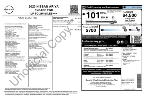 Photos of 2023 Nissan ARIYA ENGAGE for sale in Jacksonville, FL at Auto Boutique Florida