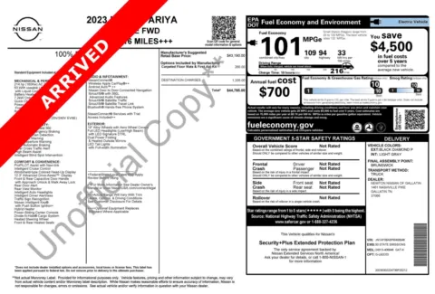 Photos of 2023 Nissan ARIYA ENGAGE for sale in Jacksonville, FL at Auto Boutique Florida