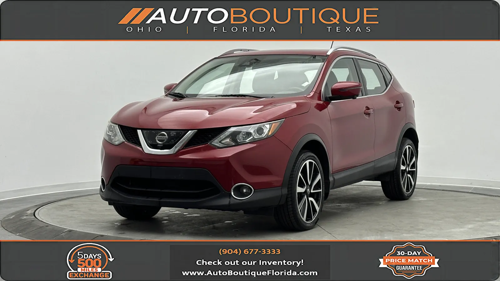 Red 2017 Nissan Rogue Sport SL for sale in Jacksonville, FL