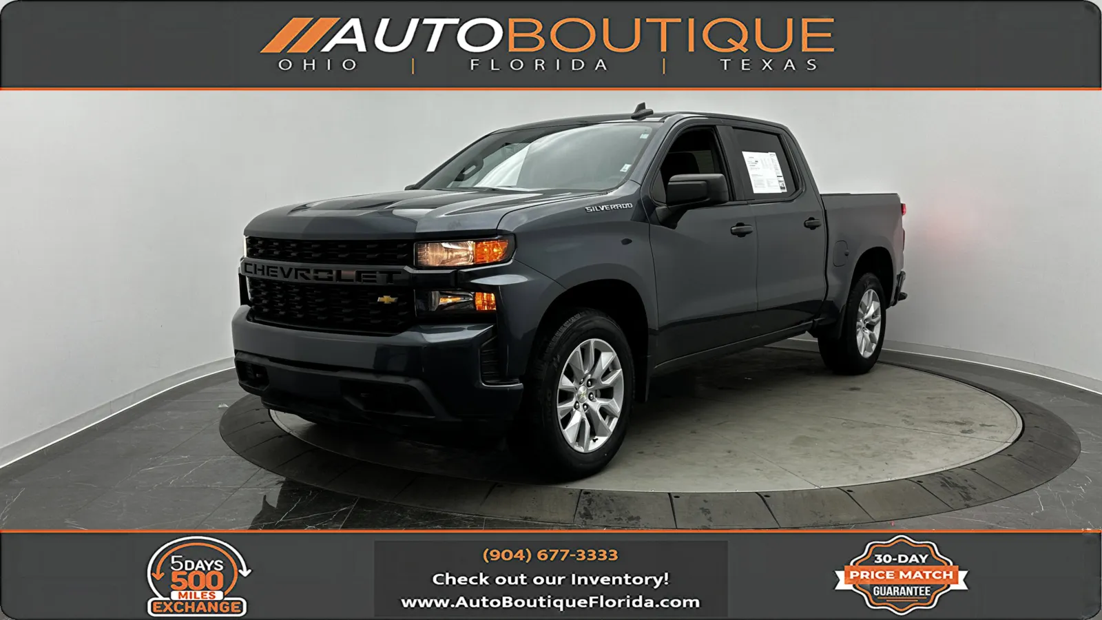 Gray 2020 Chevrolet Silverado 1500 Custom for sale in Jacksonville, FL