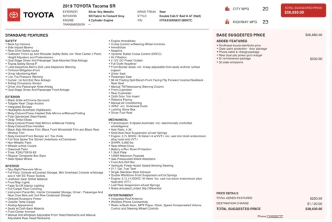 Photos of 2019 Toyota Tacoma SR for sale in Jacksonville, FL at Auto Boutique Florida