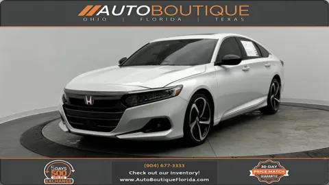White 2021 Honda Accord Sedan Sport for sale in Jacksonville, FL