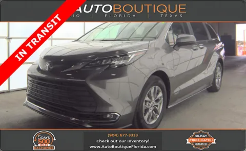 Gray 2021 Toyota Sienna XLE for sale in Jacksonville, FL