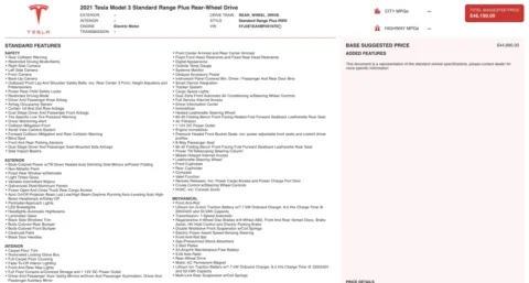 Photos of 2021 Tesla Model 3 Standard Range Plus for sale in Jacksonville, FL at Auto Boutique Florida