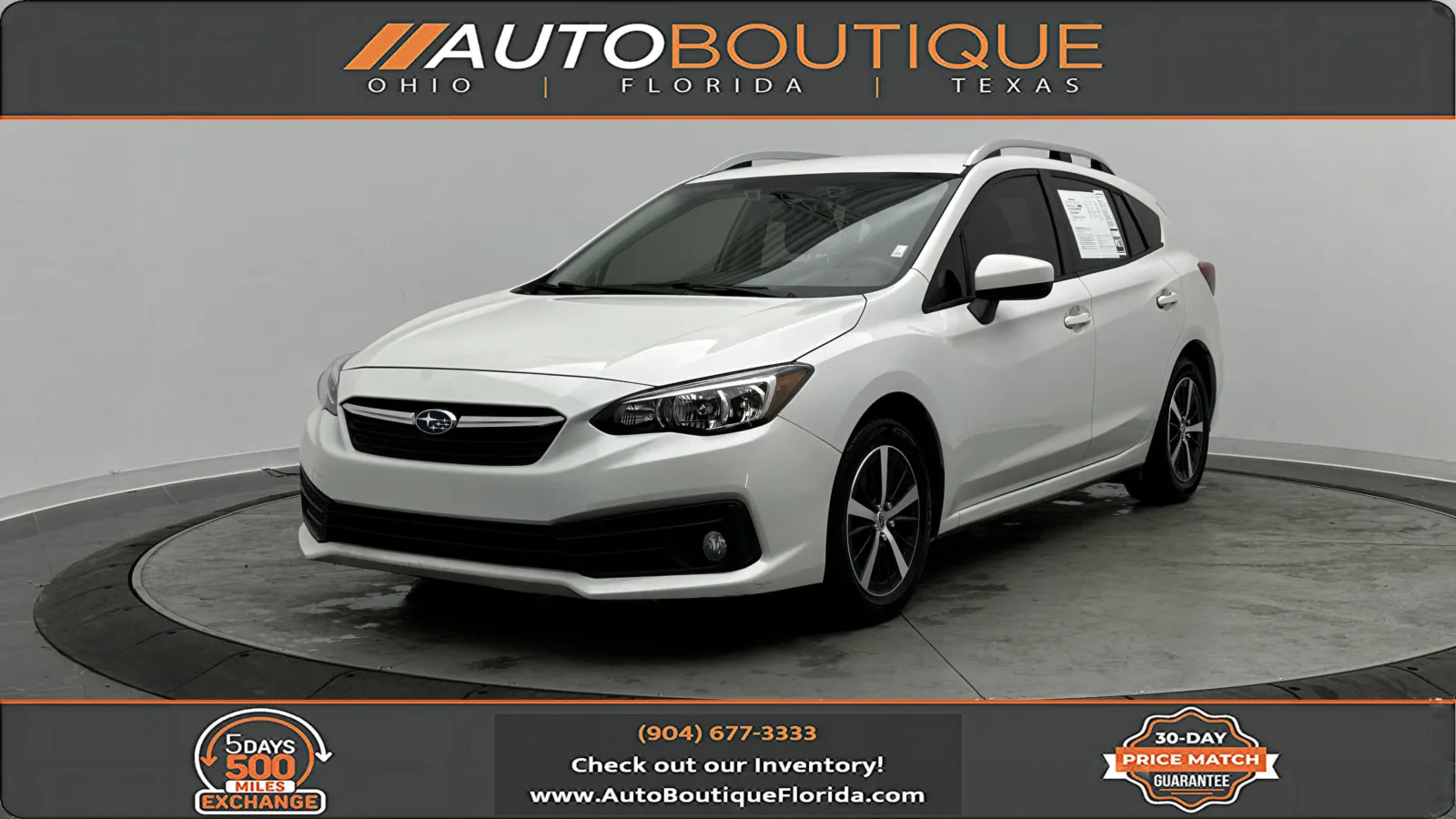 White 2023 Subaru Impreza Premium for sale in Jacksonville, FL