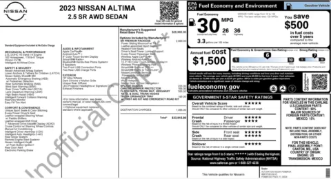 Photos of 2023 Nissan Altima 2.5 SR for sale in Jacksonville, FL at Auto Boutique Florida