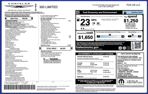 Photos of 2019 Chrysler 300 Limited for sale in Jacksonville, FL at Auto Boutique Florida