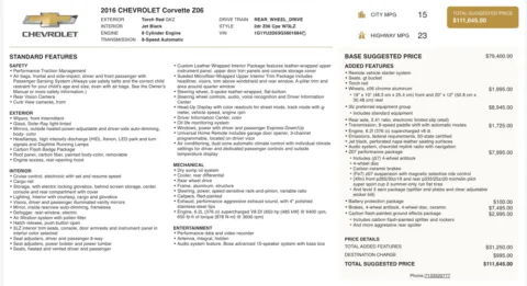 More photos of 2016 Chevrolet Corvette Z06 3LZ at Auto Boutique Florida, FL