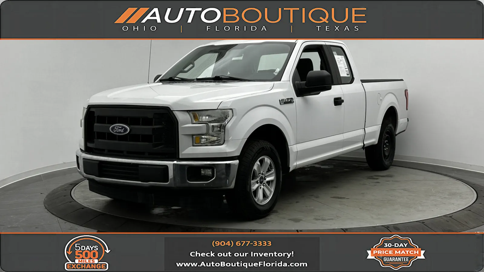 White 2017 Ford F-150 XL for sale in Jacksonville, FL