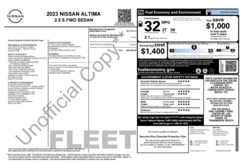 Photos of 2023 Nissan Altima 2.5 S for sale in Jacksonville, FL at Auto Boutique Florida