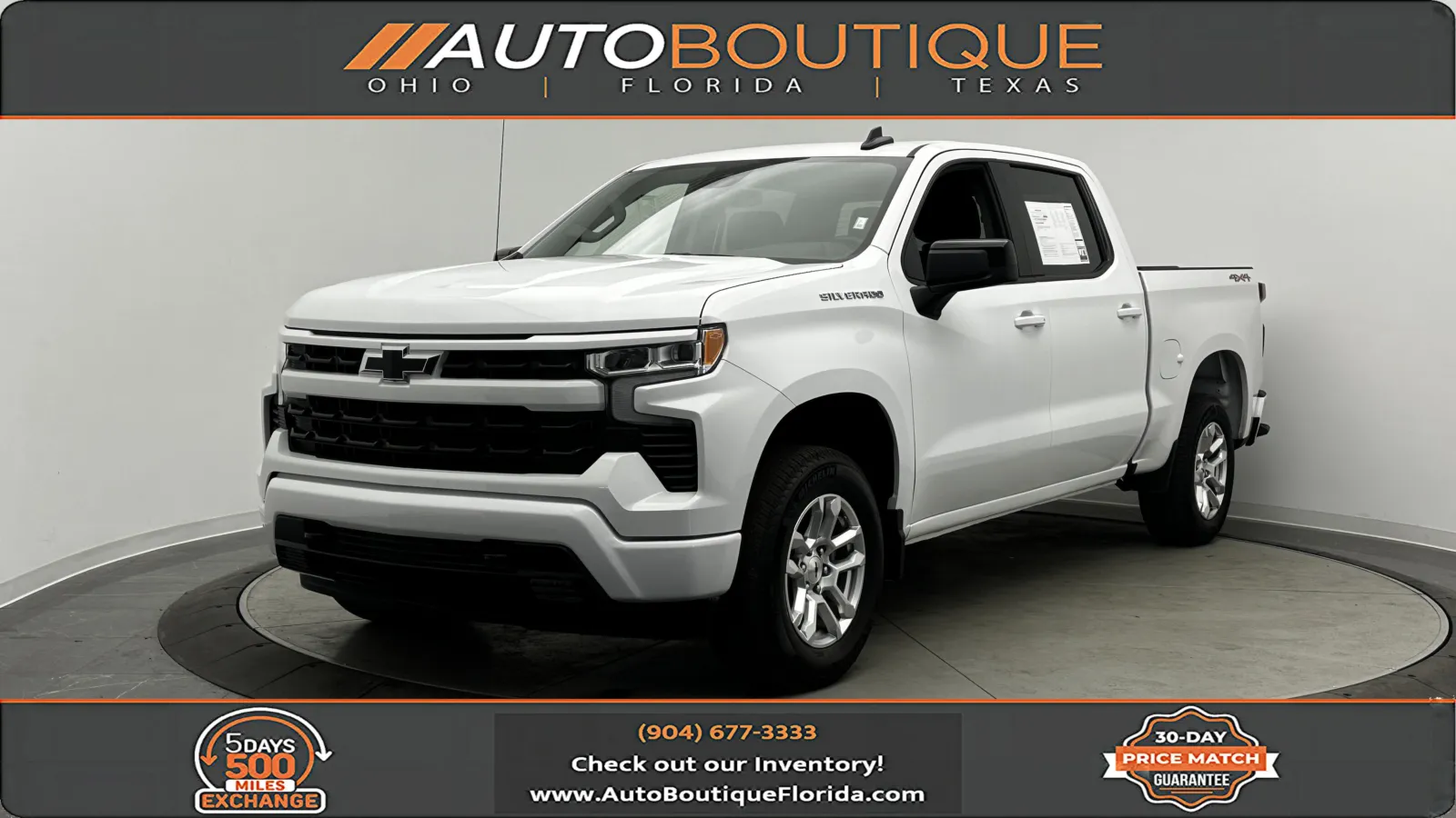White 2026 Chevrolet Silverado 1500 RST for sale in Jacksonville, FL
