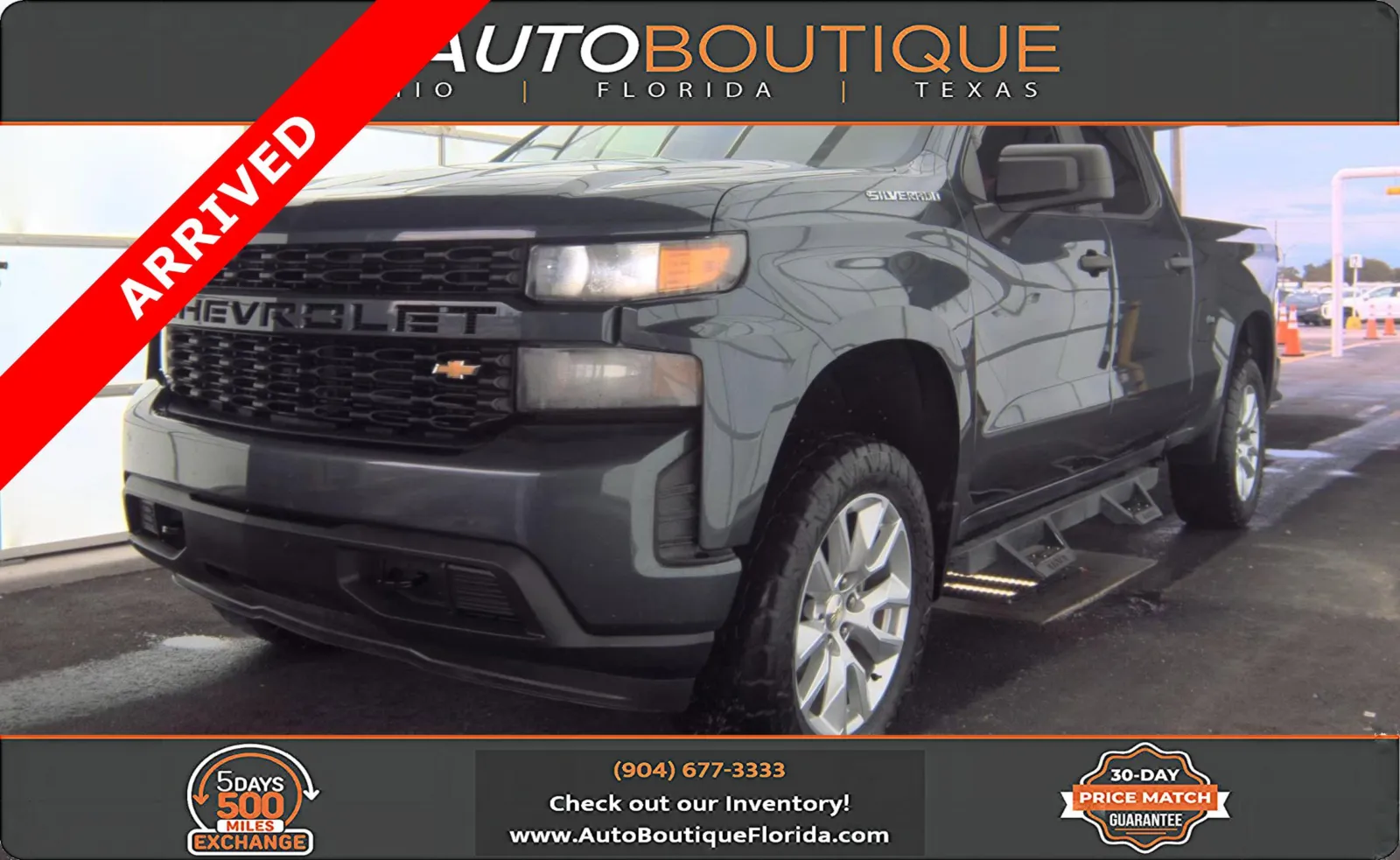 Gray 2020 Chevrolet Silverado 1500 Custom for sale in Jacksonville, FL