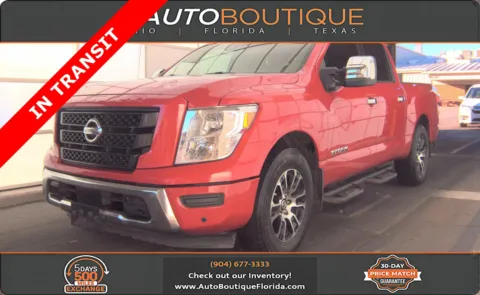 Red 2021 Nissan Titan SV for sale in Jacksonville, FL