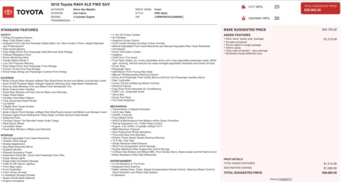 Photos of 2018 Toyota RAV4 XLE for sale in Jacksonville, FL at Auto Boutique Florida