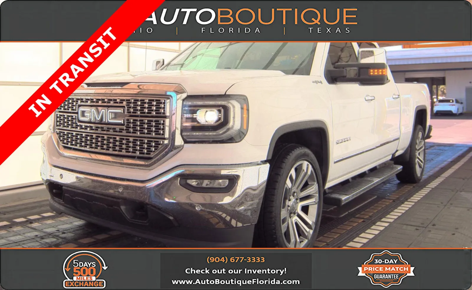 White 2018 GMC Sierra 1500 SLT for sale in Jacksonville, FL