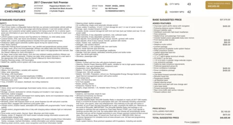 Photos of 2017 Chevrolet Volt Premier for sale in Jacksonville, FL at Auto Boutique Florida