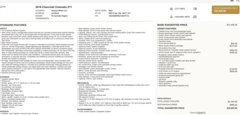 Photos of 2018 Chevrolet Colorado 2WD Z71 for sale in Jacksonville, FL at Auto Boutique Florida