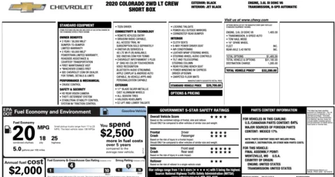 Photos of 2020 Chevrolet Colorado 2WD LT for sale in Jacksonville, FL at Auto Boutique Florida