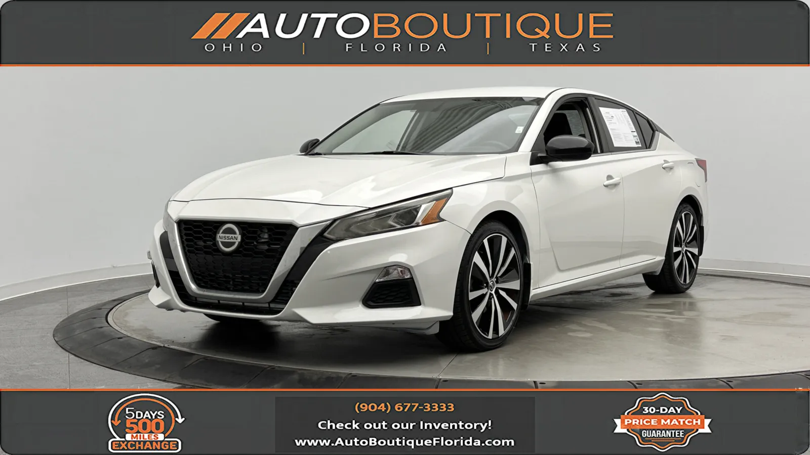 White 2019 Nissan Altima 2.5 SR for sale in Jacksonville, FL