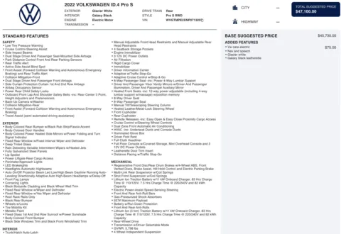 Photos of 2022 Volkswagen ID.4 Pro S for sale in Jacksonville, FL at Auto Boutique Florida