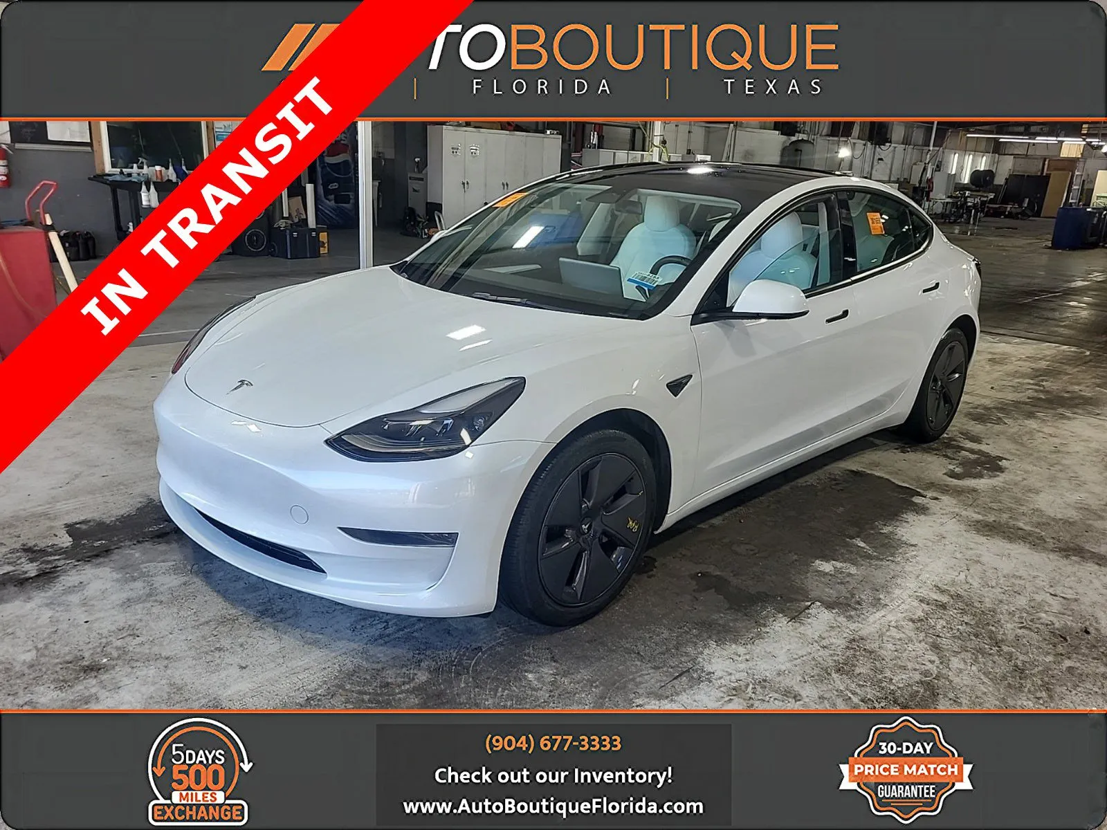 White 2023 Tesla Model 3 for sale in Jacksonville, FL