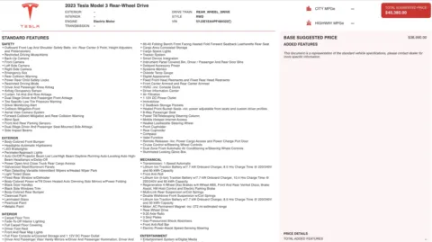 Photos of 2023 Tesla Model 3 for sale in Jacksonville, FL at Auto Boutique Florida