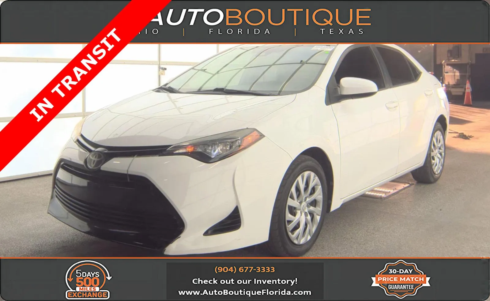 White 2019 Toyota Corolla LE for sale in Jacksonville, FL