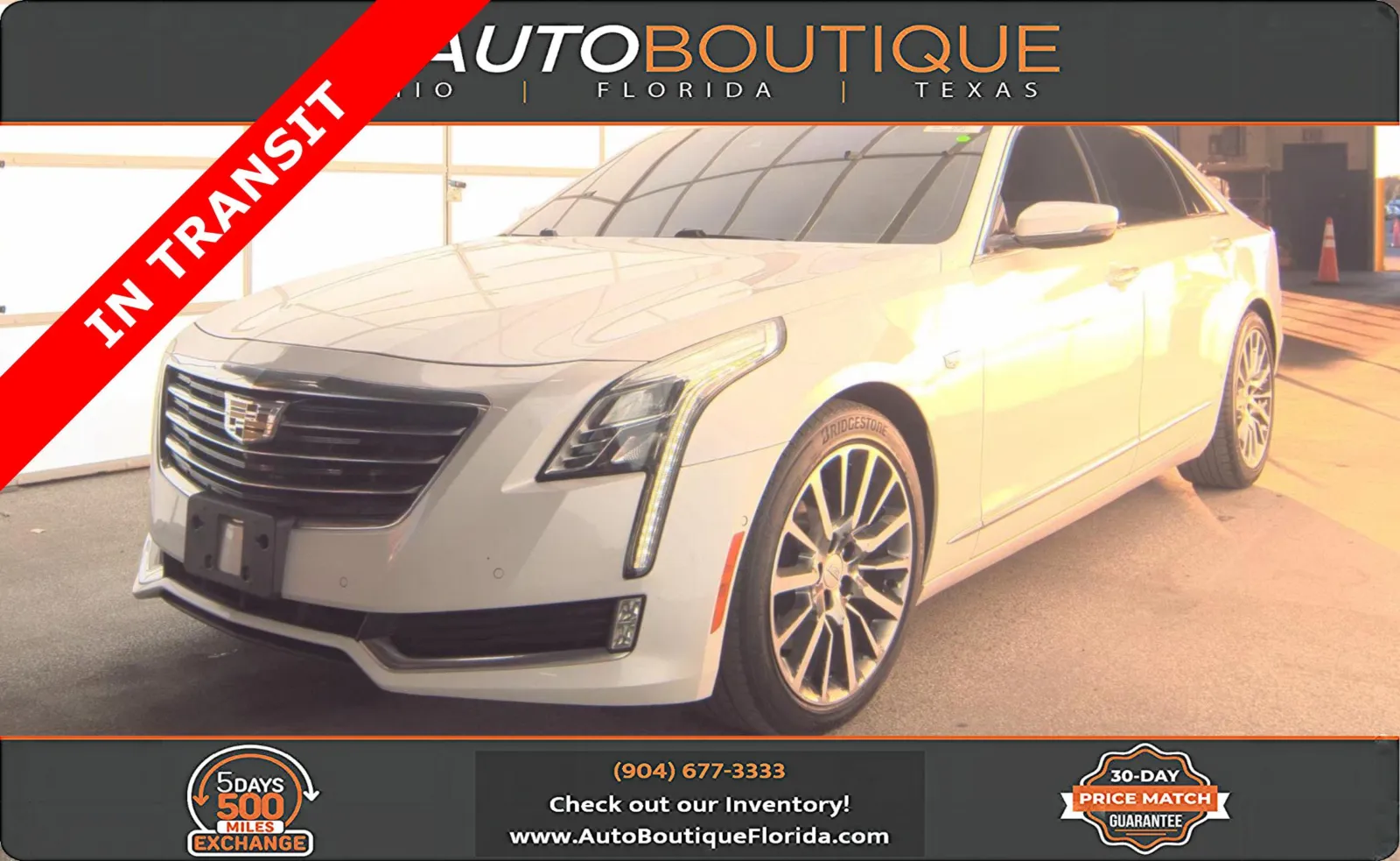 White 2017 Cadillac CT6 Luxury AWD for sale in Jacksonville, FL